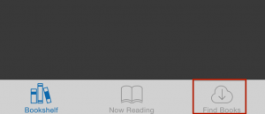 Find Books icon in the Ebsco ebooks app