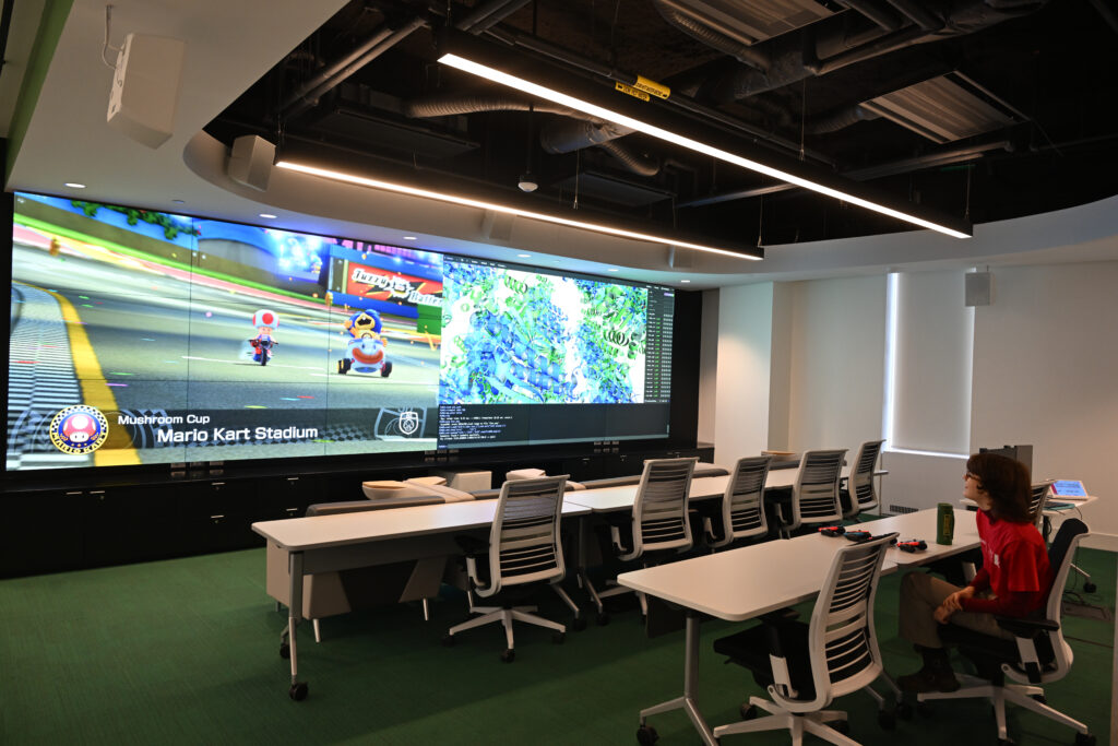 The Gaming and Visualization Room at Markham Campus Library